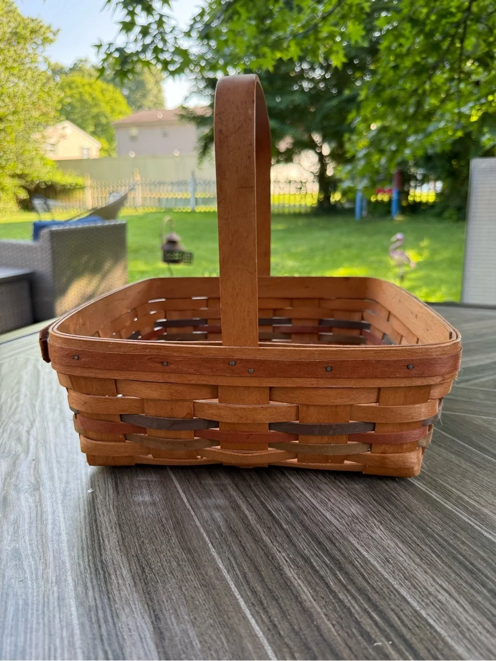 Longaberger Shades of Autumn Handwoven Pie Basket - see photos